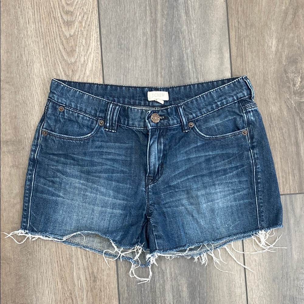 J. Crew Dark Blue Jean Shorts